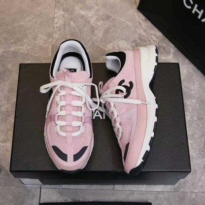 シャネル「Chanel」シャネル スタイル レザースニーカー (パンダカラー) / レジャースニーカー
