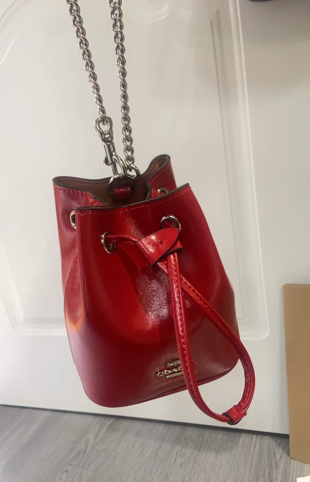 コーチ「Coach」ドローストリング ミニ バケットバッグ