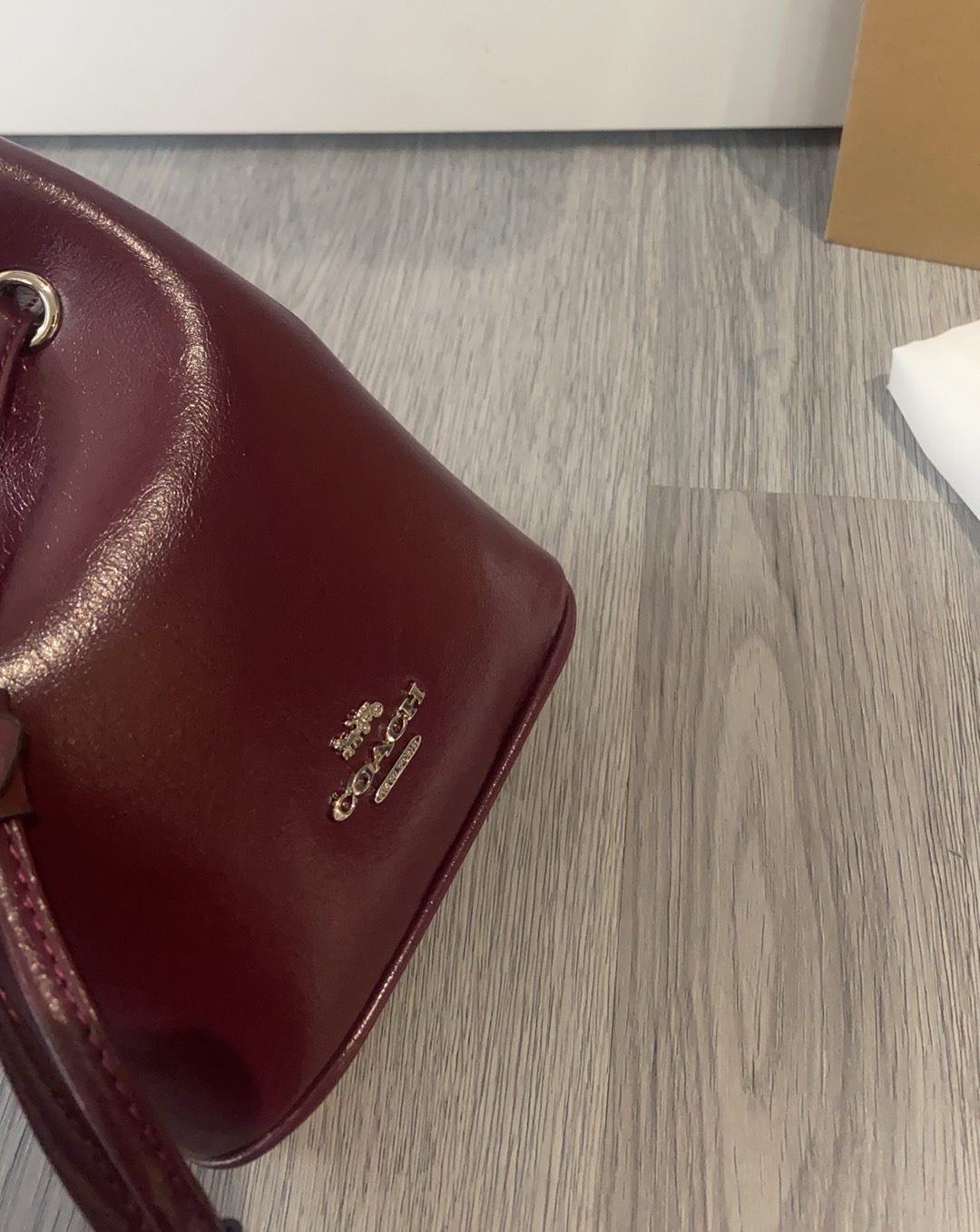 コーチ「Coach」ドローストリング ミニ バケットバッグ