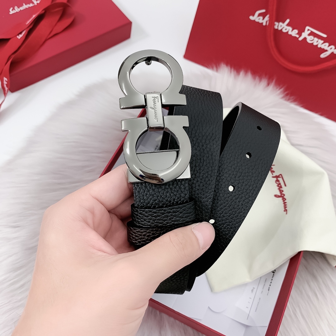 Ferragamoプレミアム トゴレザーベルト / ハイエンドウエストベルト40m