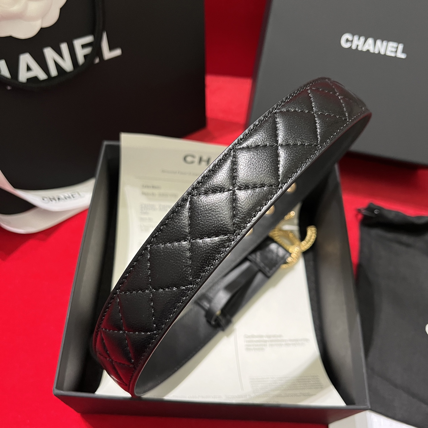 シャネル「Chanel」プレミアム トゴレザーベルト / ハイエンドウエストベルト