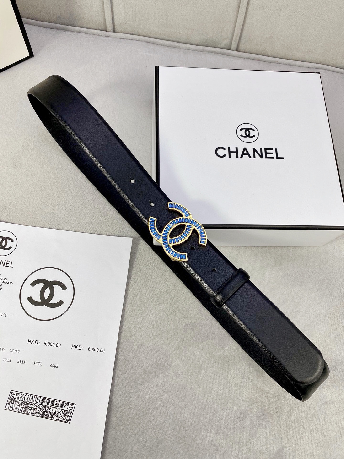 シャネル「Chanel」プレミアム トゴレザーベルト / ハイエンドウエストベルト