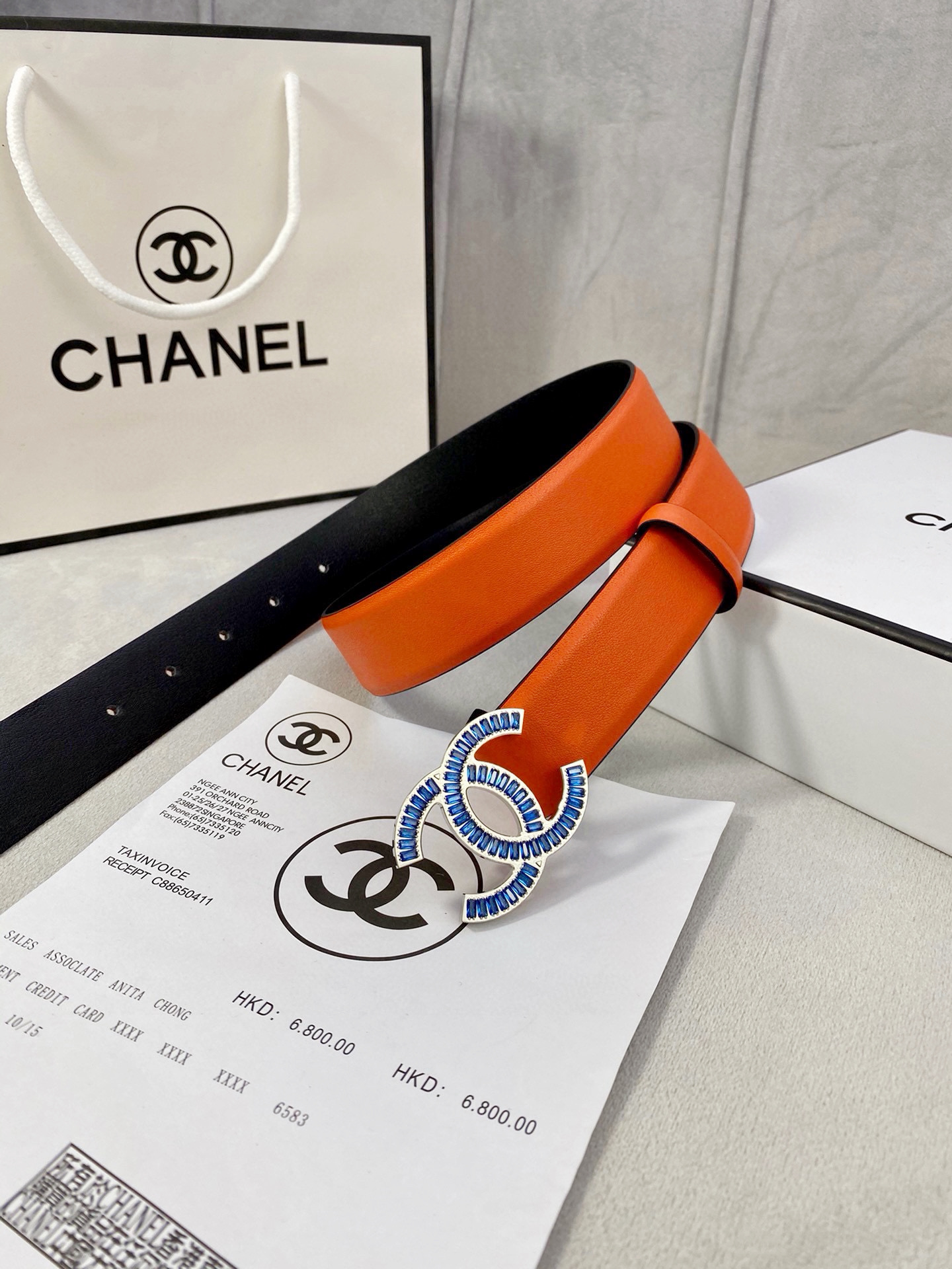シャネル「Chanel」プレミアム トゴレザーベルト / ハイエンドウエストベルト