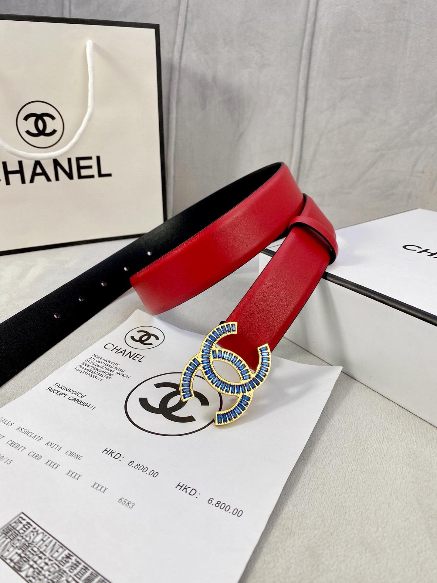 シャネル「Chanel」プレミアム トゴレザーベルト / ハイエンドウエストベルト