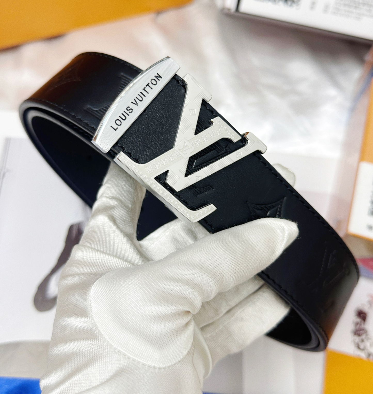 ルイ・ヴィトン「Louis Vuitton」プレミアム トゴレザーベルト / ハイエンドウエストベルト