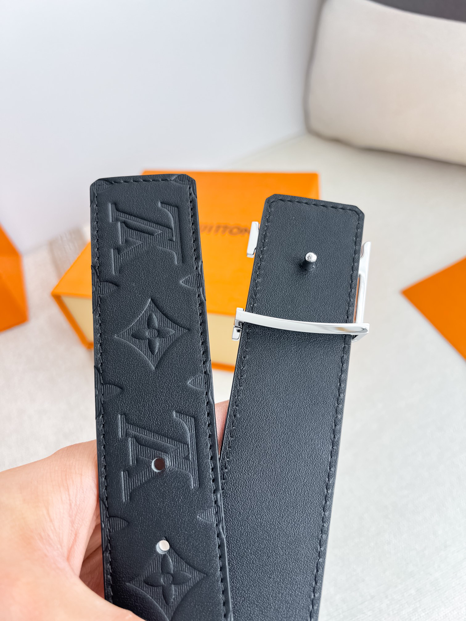 ルイ・ヴィトン「Louis Vuitton」プレミアム トゴレザーベルト / ハイエンドウエストベルト