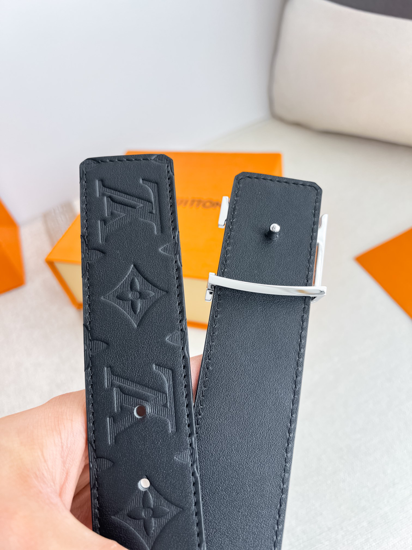 ルイ・ヴィトン「Louis Vuitton」プレミアム トゴレザーベルト / ハイエンドウエストベルト