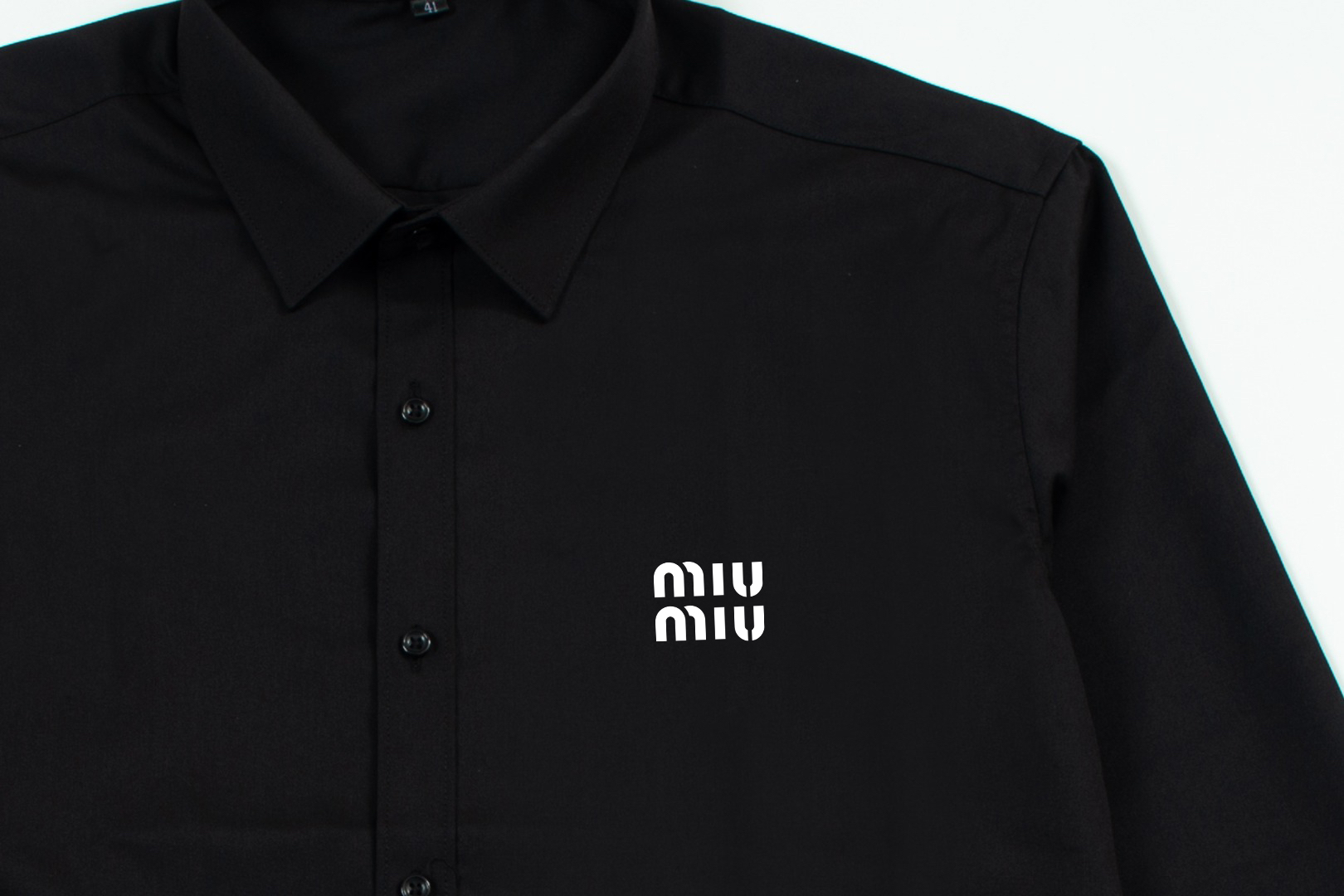 Miu Miuミュウミュウ ブランドロゴ ロングスリーブシャツ / シャツ