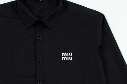 Miu Miuミュウミュウ ブランドロゴ ロングスリーブシャツ / シャツ