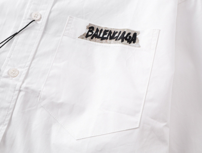 Balenciagaバレンシアガ オールオーバーロゴシャツ / ロングスリーブシャツ