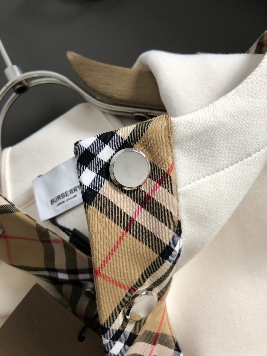 バーバリー「Burberry」バーバリー チェックフード スウェットシャツ / ロングスリーブ プルオーバー