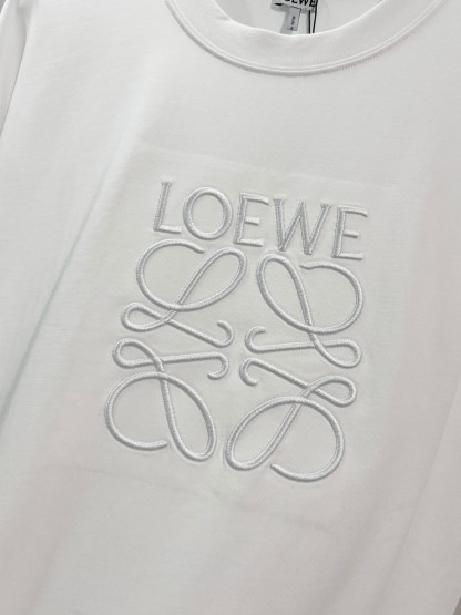 「LOEWE」ロエベ ロゴ刺繍 クルーネックスウェットシャツ / プルオーバー