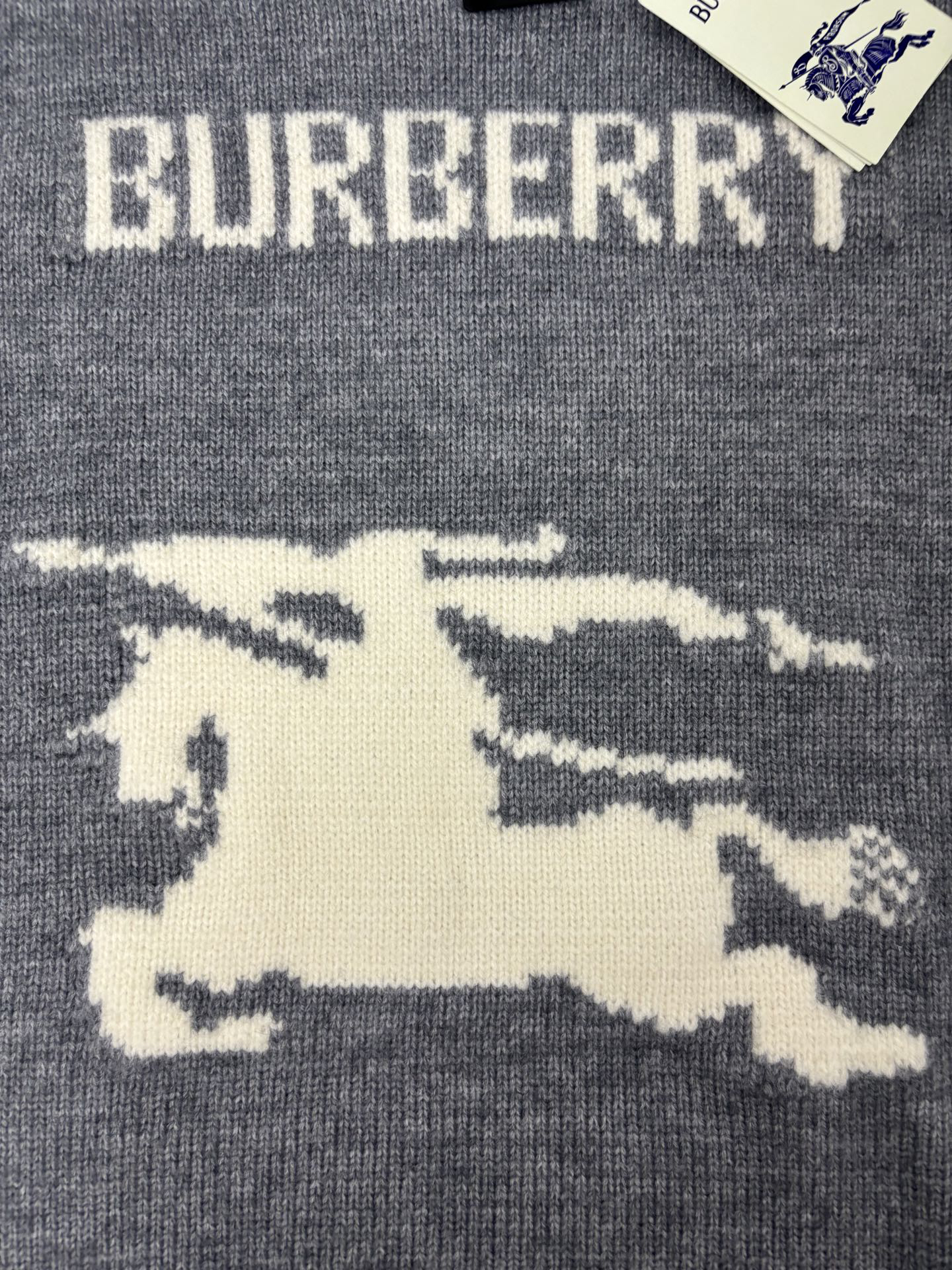 バーバリー「Burberry」バーバリー ジャカードニット プルオーバー / クルーネックセーター