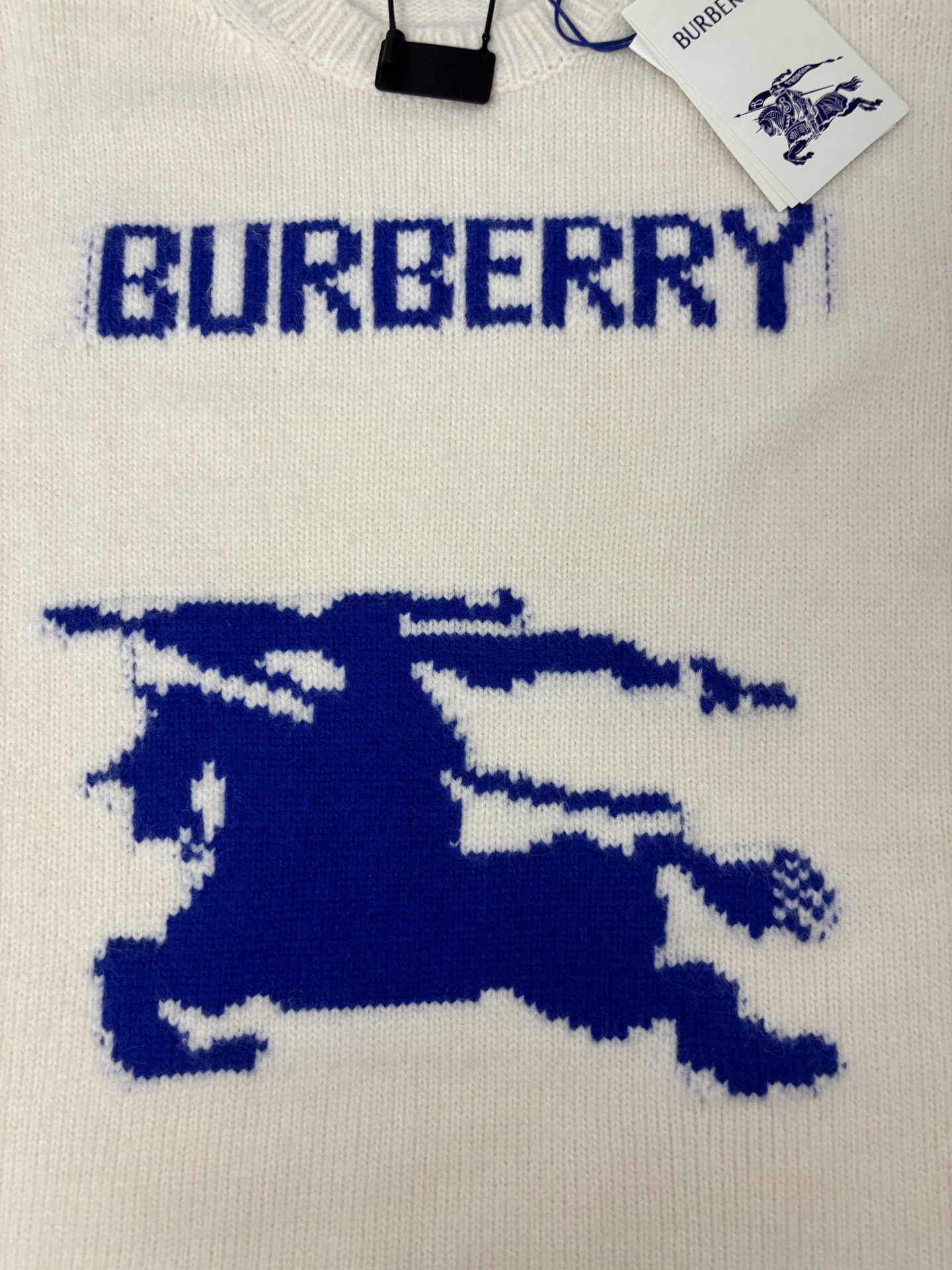 バーバリー「Burberry」バーバリー ジャカードニット プルオーバー / クルーネックセーター