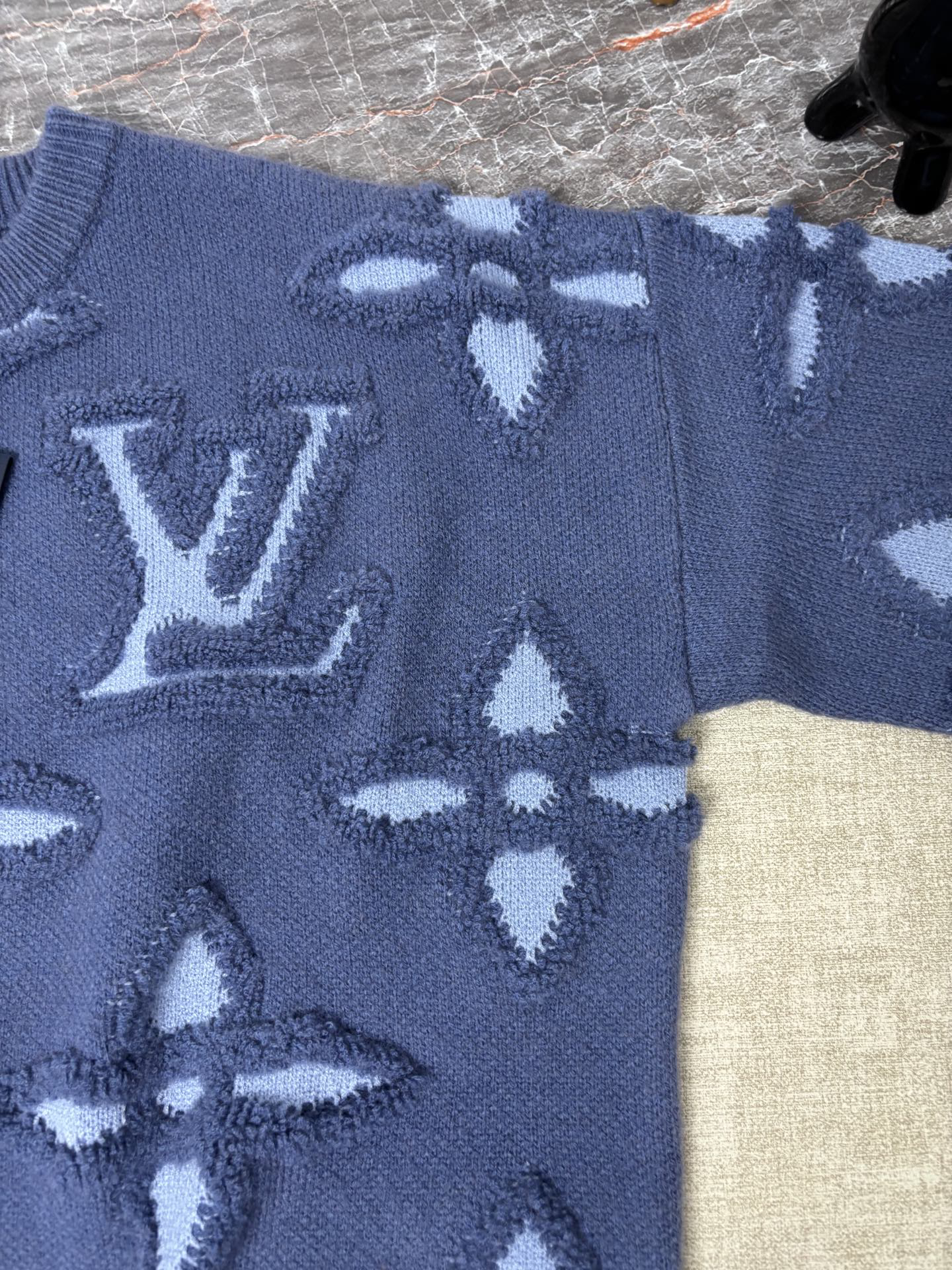 ルイ・ヴィトン「Louis Vuitton」ルイ・ヴィトン LV × パク・ソボ ジャカードクルーネックニット / プルオーバー