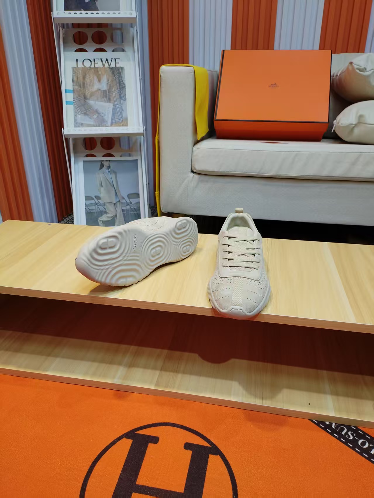 エルメス「Hermès」マスター レザースニーカー / カジュアルスニーカー