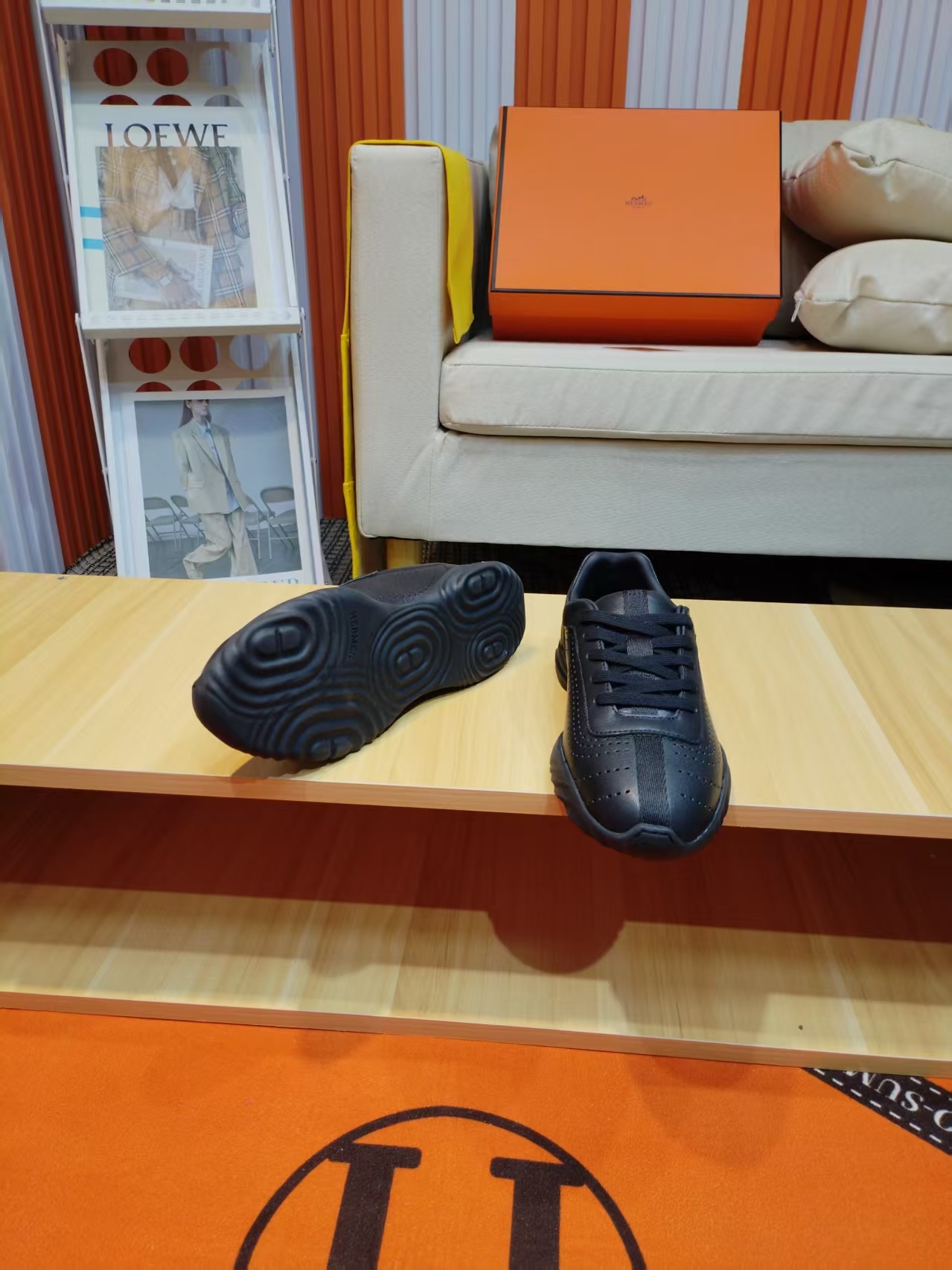 エルメス「Hermès」マスター レザースニーカー / カジュアルスニーカー