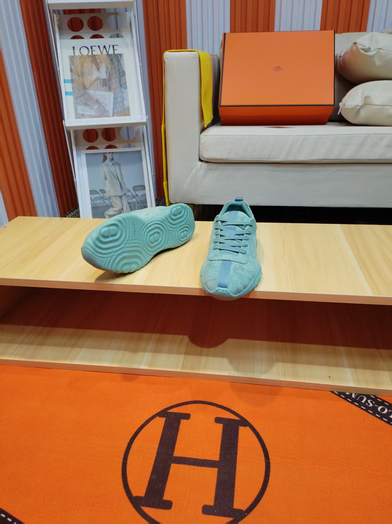 エルメス「Hermès」マスター レザースニーカー / カジュアルスニーカー