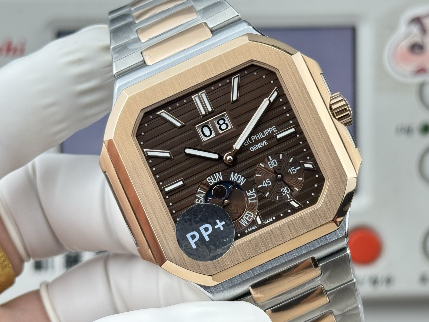 Patek Philippe パテック・フィリップ キュビトゥス スタイル グランドデイト・ムーンフェイズ / カスタムウォッチ