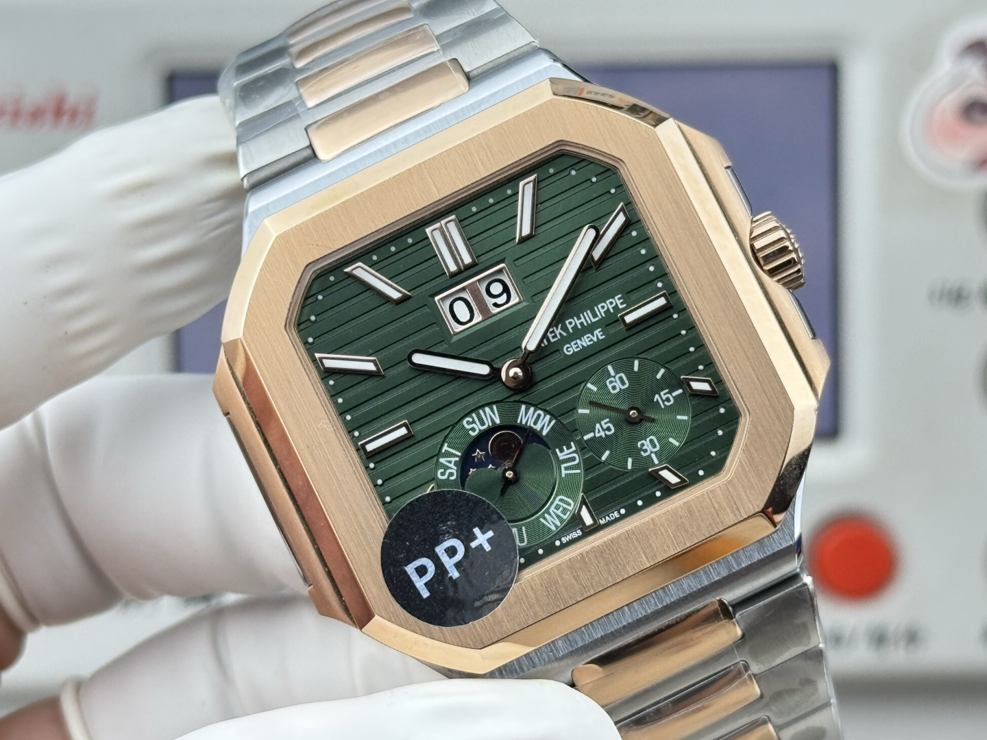 Patek Philippe パテック・フィリップ キュビトゥス スタイル グランドデイト・ムーンフェイズ / カスタムウォッチ