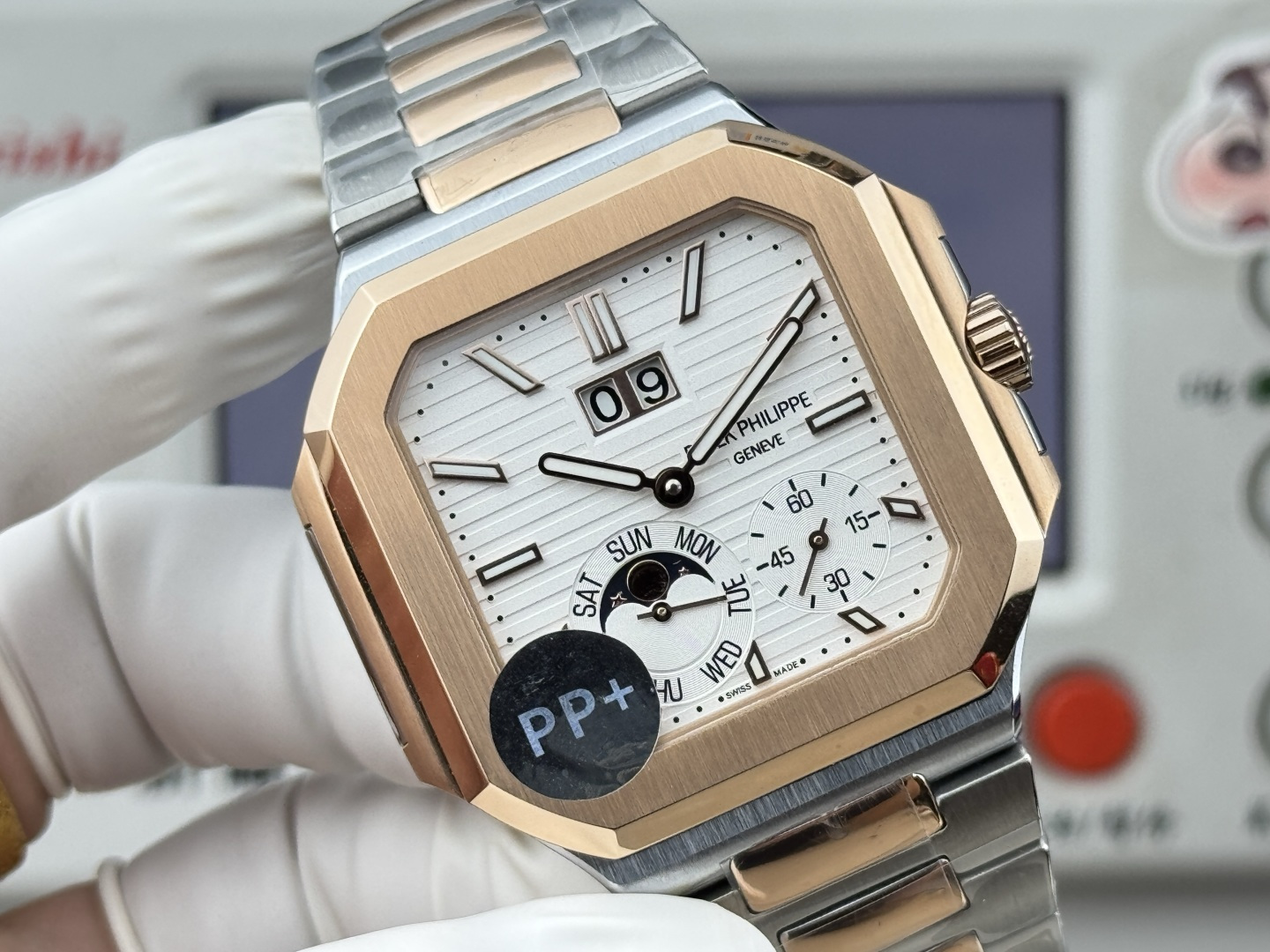 Patek Philippe パテック・フィリップ キュビトゥス スタイル グランドデイト・ムーンフェイズ / カスタムウォッチ