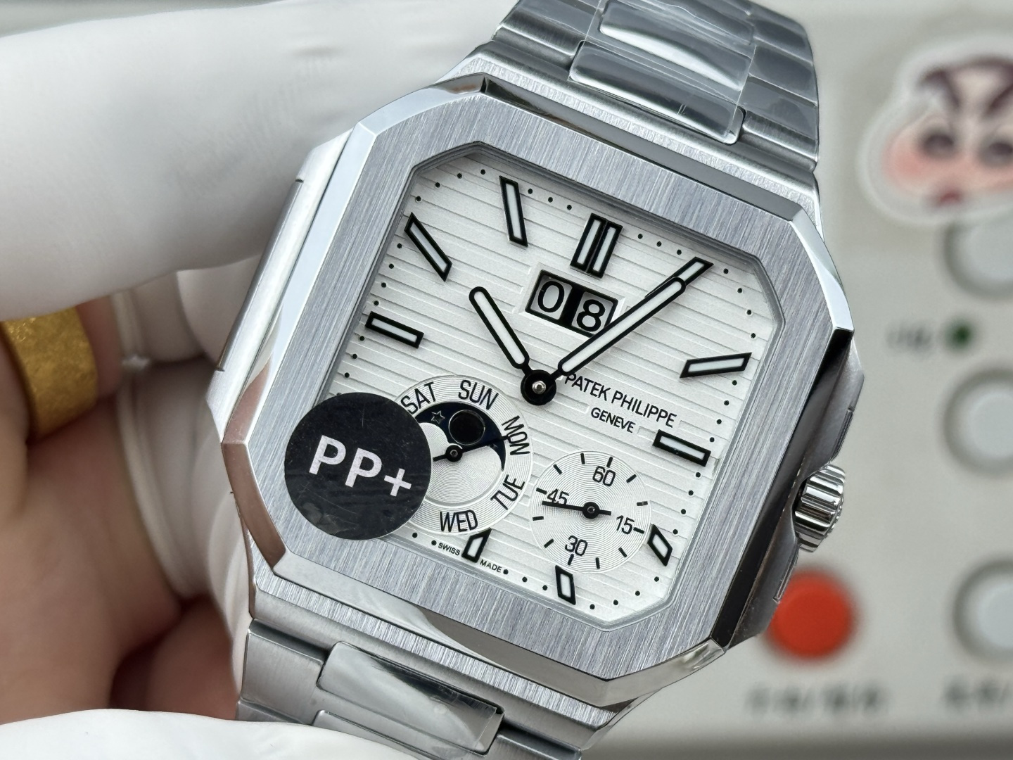 Patek Philippe パテック・フィリップ キュビトゥス スタイル グランドデイト・ムーンフェイズ / カスタムウォッチ