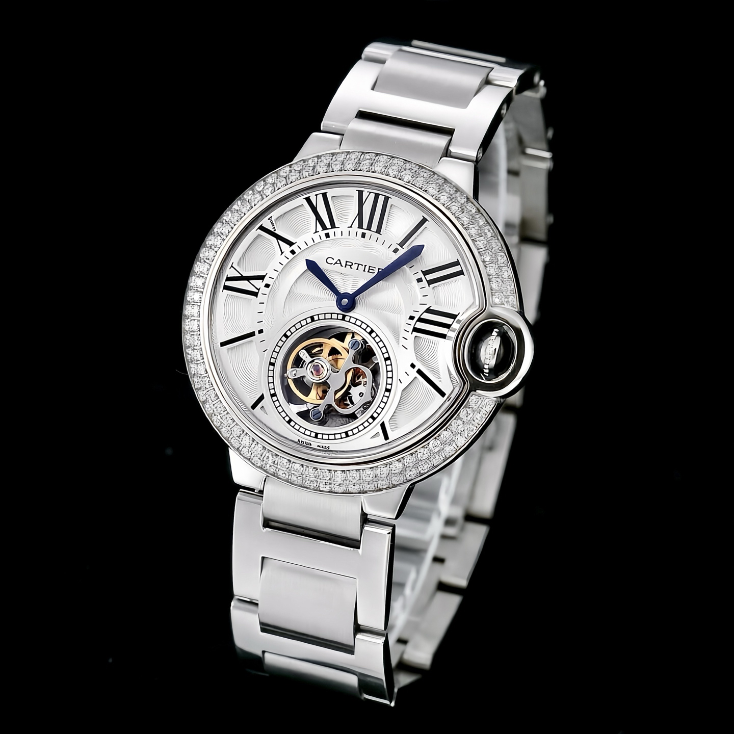 cartier カルティエ バロン ブルー トゥールビヨン / メンズ腕時計