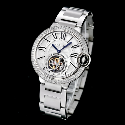 cartier カルティエ バロン ブルー トゥールビヨン / メンズ腕時計