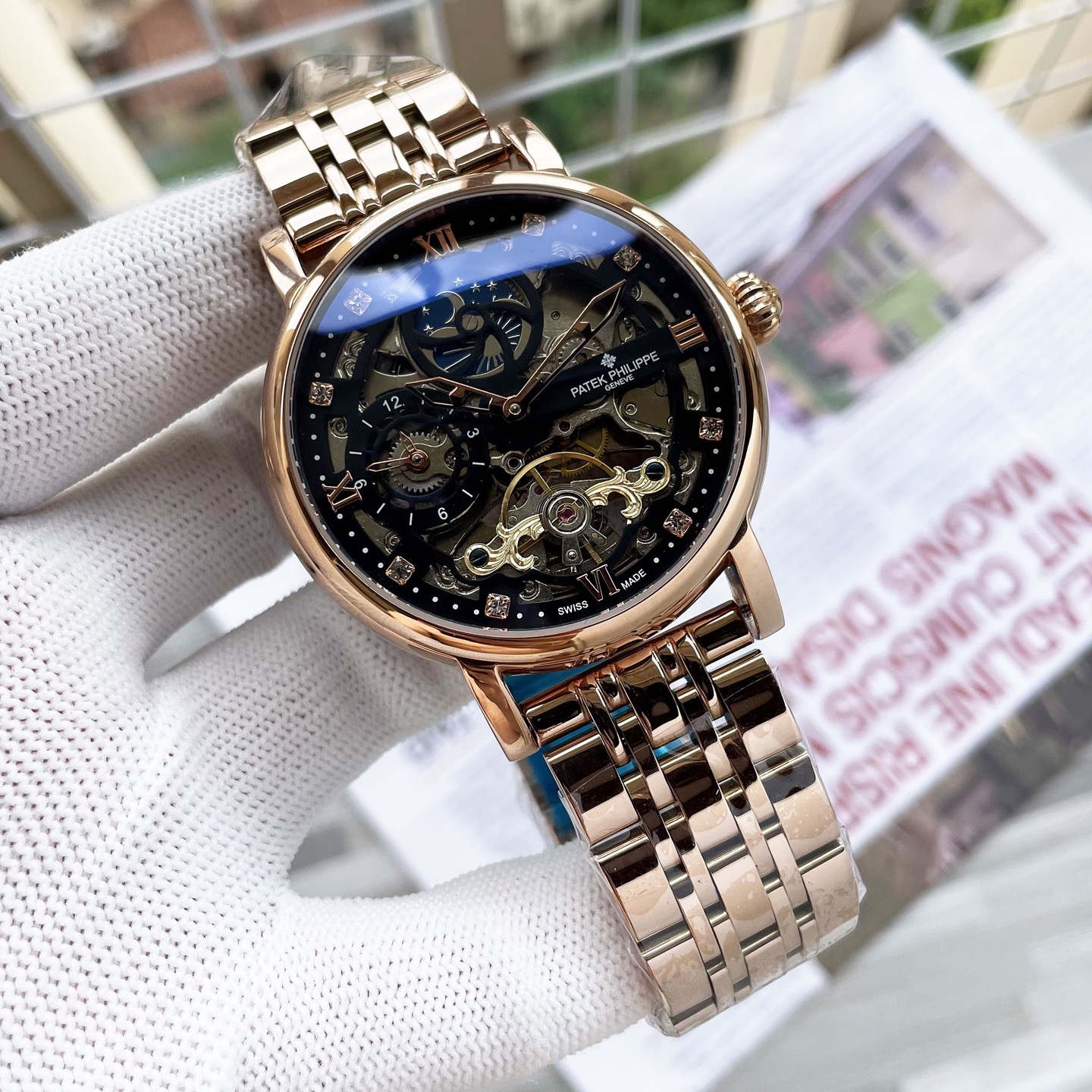 Patek Philippe パテック・フィリップ デザイン 八角形ケース メンズ オートマティック 腕時計