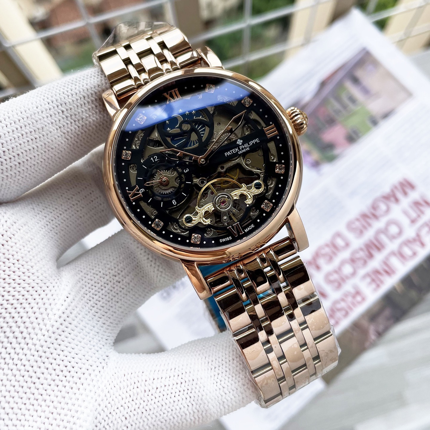 Patek Philippe パテック・フィリップ デザイン 八角形ケース メンズ オートマティック 腕時計