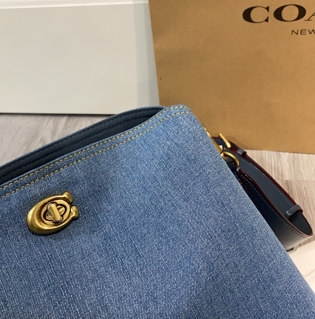 コーチ「Coach」ウィロー ショルダー バケットバッグ