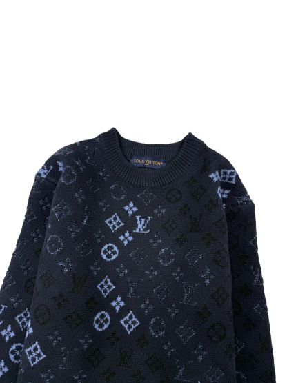 ルイ・ヴィトン「Louis Vuitton」ルイ・ヴィトン モノグラム サープラス ジャカード プルオーバー / メンズ ニットセーター