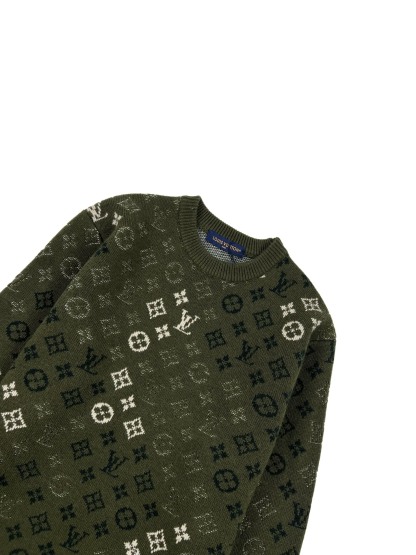 ルイ・ヴィトン「Louis Vuitton」ルイ・ヴィトン モノグラム サープラス ジャカード プルオーバー / メンズ ニットセーター