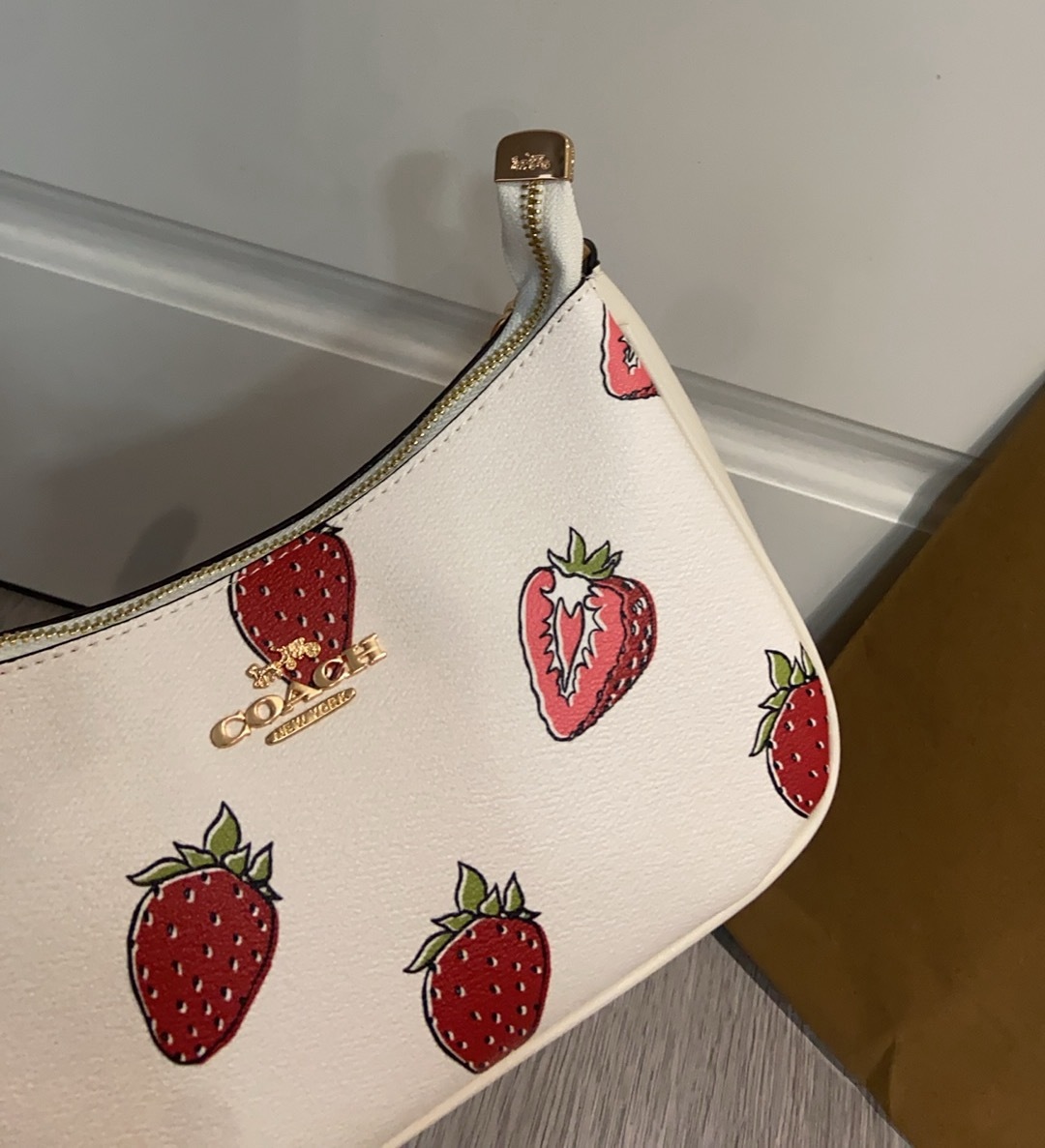 コーチ「Coach」ストロベリー テリ アンダーアームバッグ