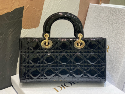 ディオール「Dior」レディ ディオール ラメ レザー ショルダーバッグ