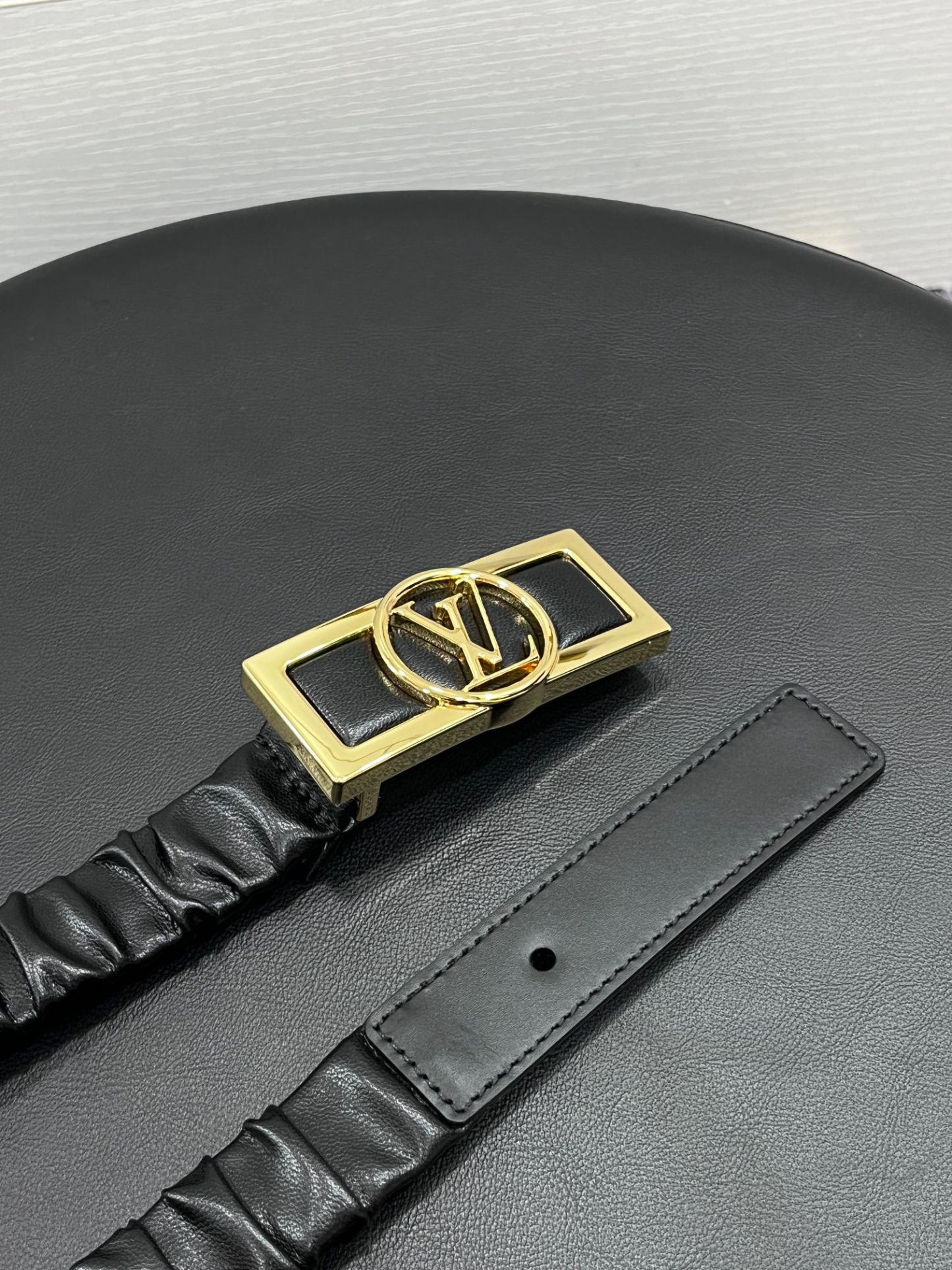 ルイ・ヴィトン「Louis Vuitton」ベルト･ドーフィーヌ スモーク 25MM
