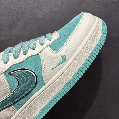「コラボモデル」The North Face x Nike Air Force 1 Low 07 'White Blue' スモールスウッシュ スターダスト スニーカー