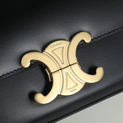 セリーヌ「Celine」TEEN GARANCEエナメル牛革ハンドバッグ