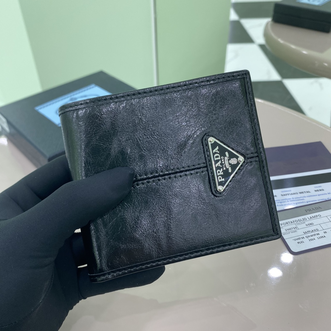 プラダ「Prada」 メンズ コンパクトウォレット