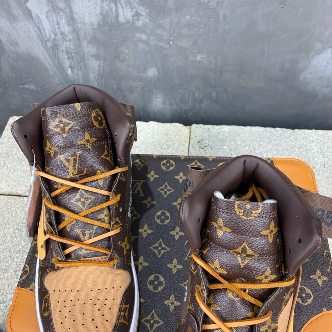 「コラボモデル」Louis Vuitton x Nike Air Jordan 1 High スニーカー
