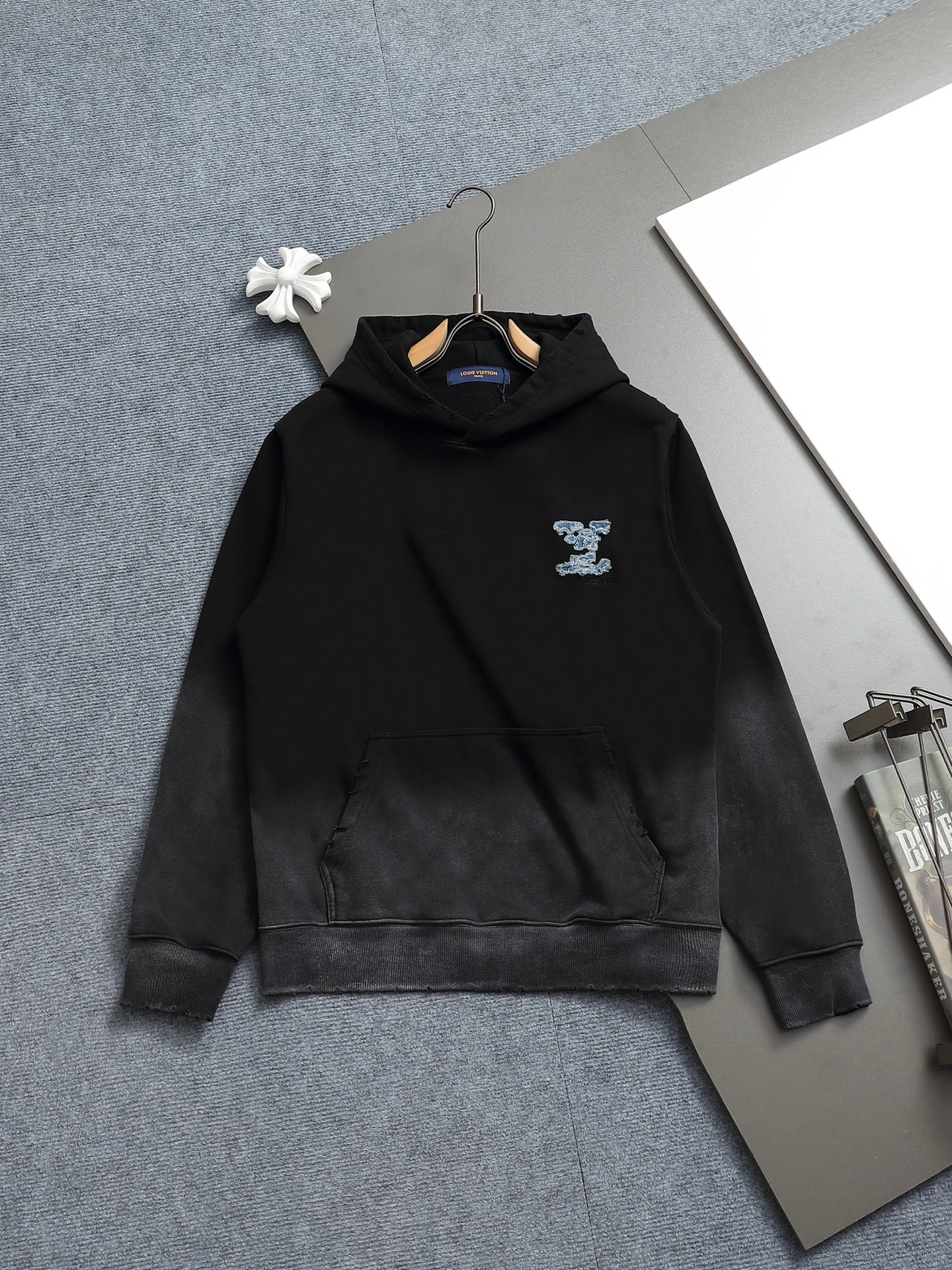 ルイ・ヴィトン「Louis Vuitton」フード付きコットンパーカー(ユニセックス)