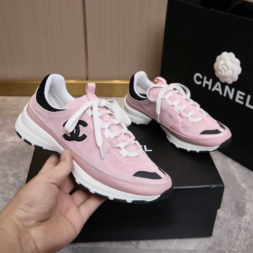 シャネル「Chanel」シャネル スタイル レザースニーカー (パンダカラー) / レジャースニーカー
