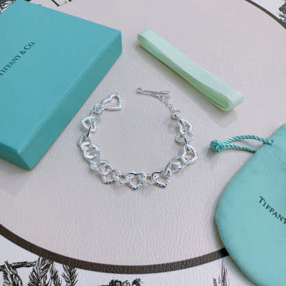 ティファニー「Tiffany & Co.」ポリッシュドシルバーリンク ブレスレット
