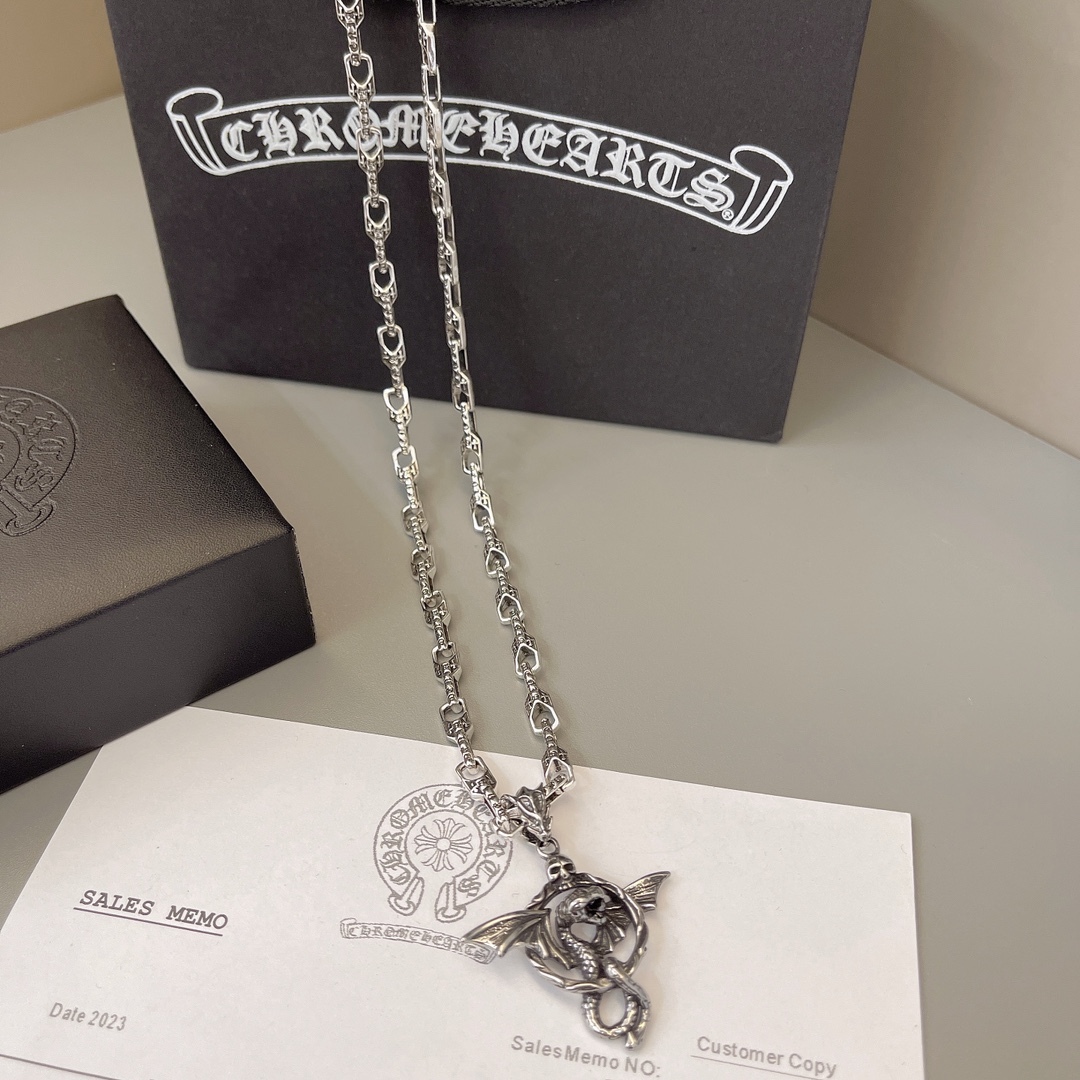 クロムハーツ「Chrome Hearts」シンプルペンダントネックレス - ユニセックス