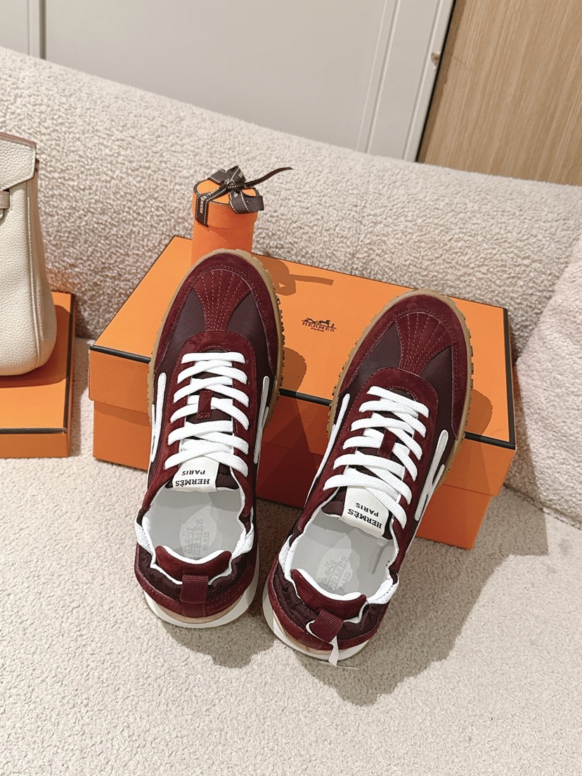 エルメス「Hermès」エルメス ガニーシューズ / レザースニーカー
