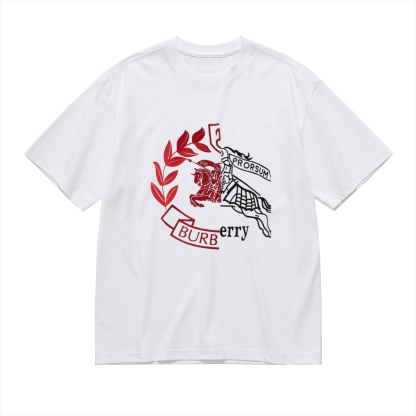 Burberry Logoエルメス コットンTシャツ / ショートスリーブ クルーネック
