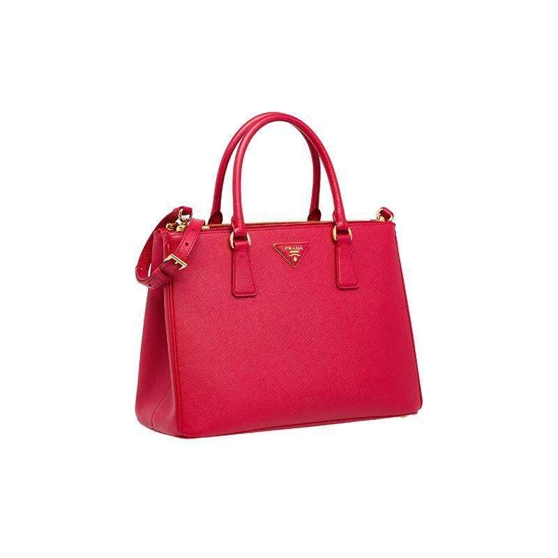PRADA「プラダ」 ガレリア ミディアム バッグ レッド