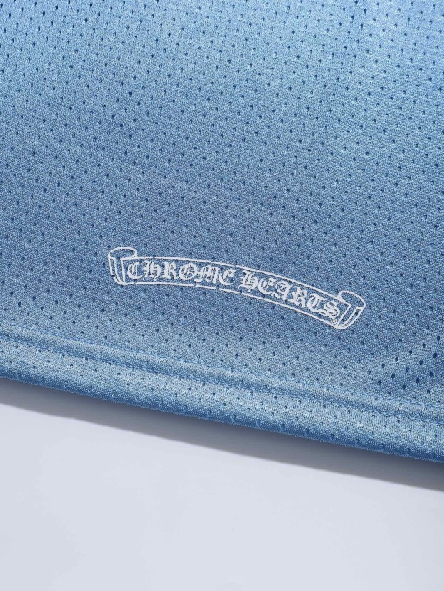 クロムハーツ「Chrome Hearts」ヘビーデューティーアイスホッケージャージ ブルー 26/2 320g