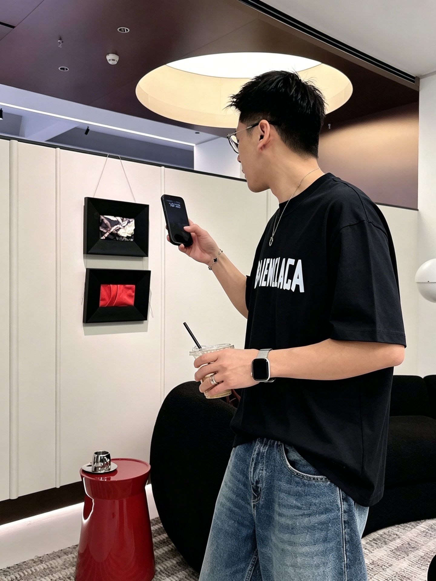 バレンシアガ「Balenciaga」ロゴプリントTシャツ / ショートスリーブ クルーネック