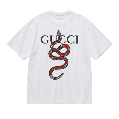人気急上昇Gucci Snakeグッチ ロゴTシャツ / ショートスリーブ クルーネック